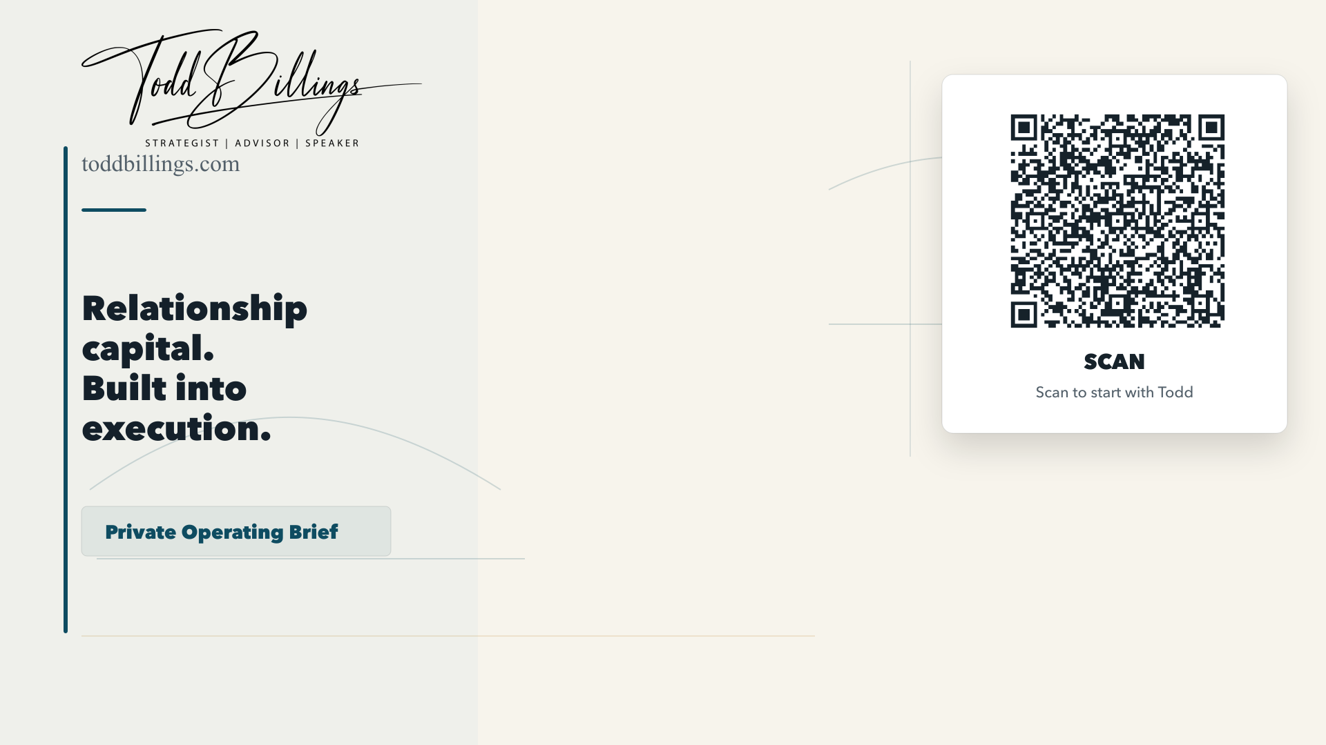 Todd Billings QR background
